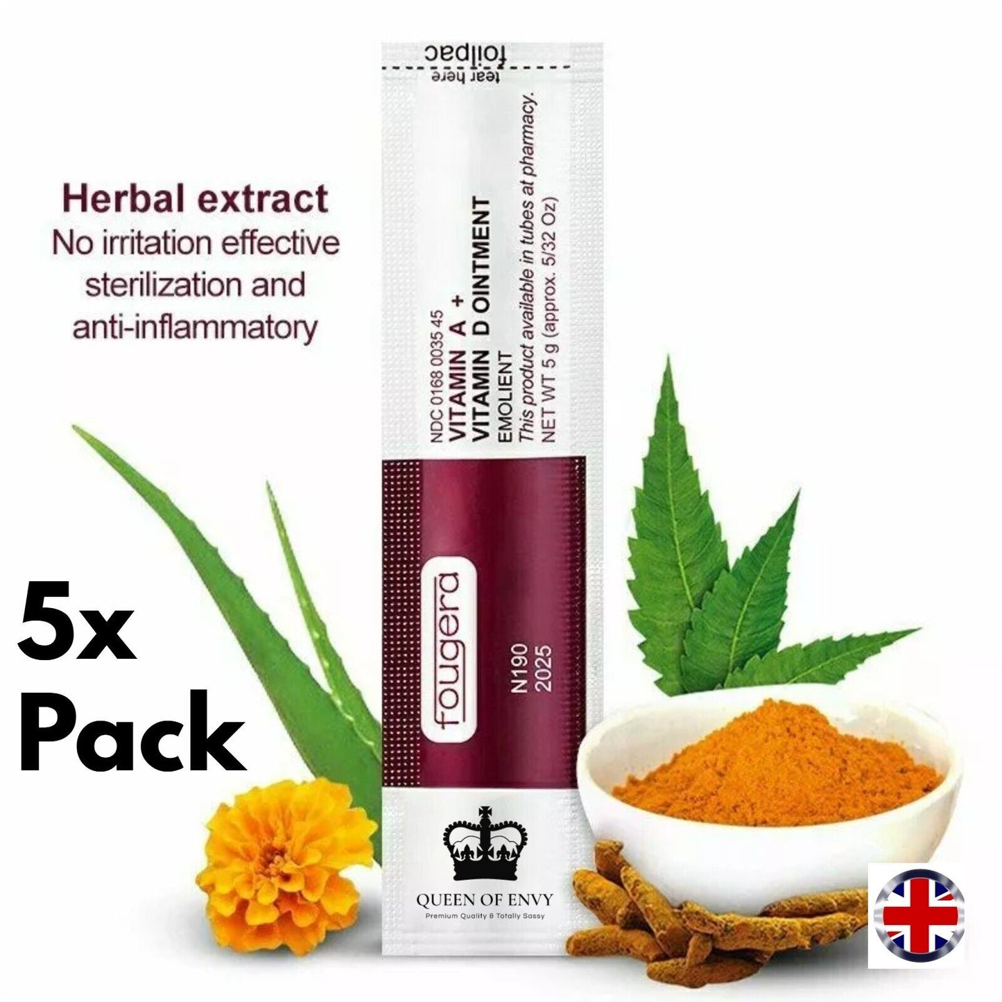 Aftercare Cream Vitamin A D Tattoo Microblading SPMU Ointment Fougera 1-100 pcs