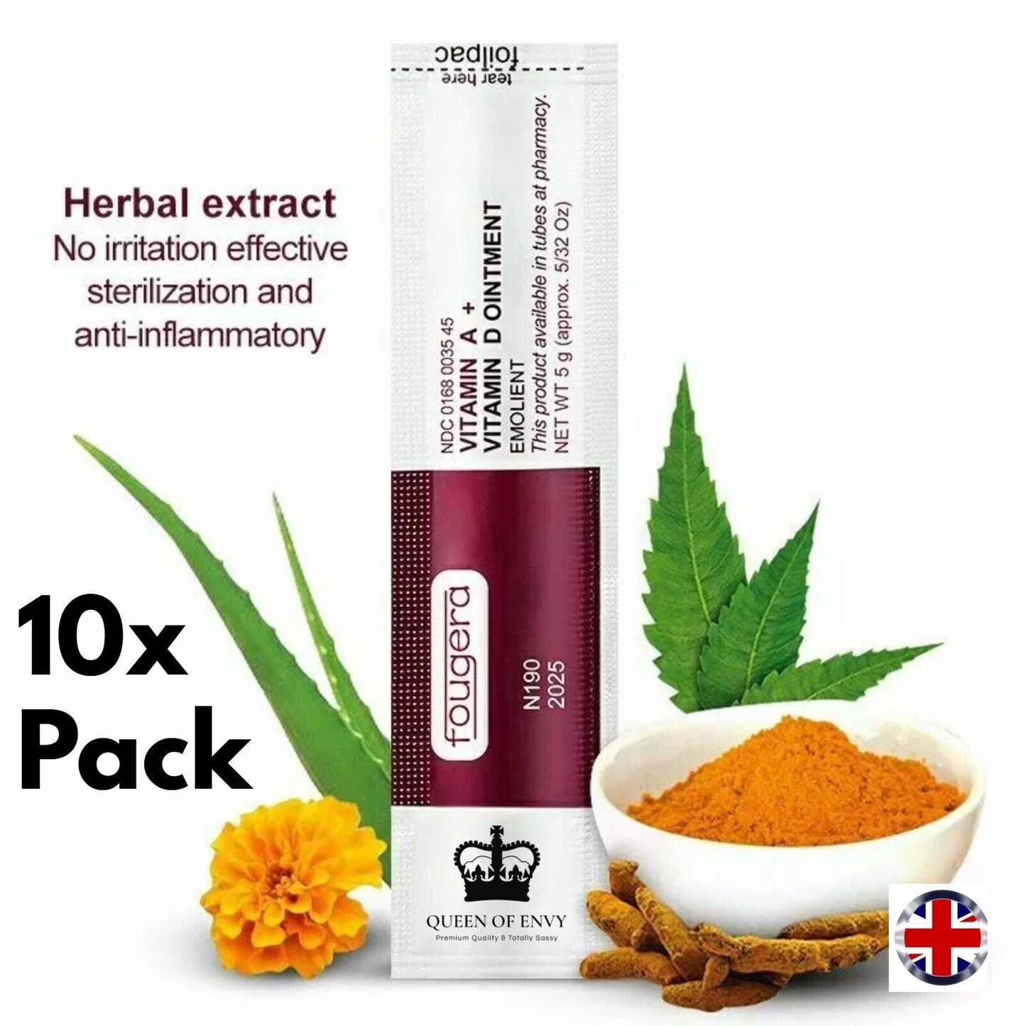 Aftercare Cream Vitamin A D Tattoo Microblading SPMU Ointment Fougera 1-100 pcs