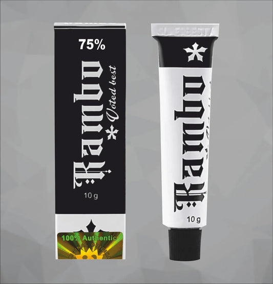 25 Pack Rambo 75% Tattoo Numbing Cream – Tattoo & Microblading Soothing Cream