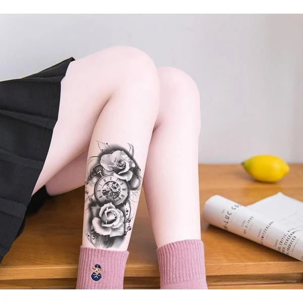 Rose Flowers Arm Tattoo Sticker Womens Mens Waterproof tattoos Flowers